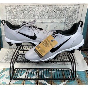 Nike Force Trout 9 Keystone Pewter Black Baseball Cleats FB9728-002 Mens Sz 11